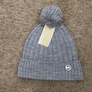 NWT Michael Kors grey beanie
